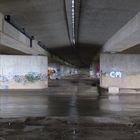 River under the A2-Motorway in Lower Saxony