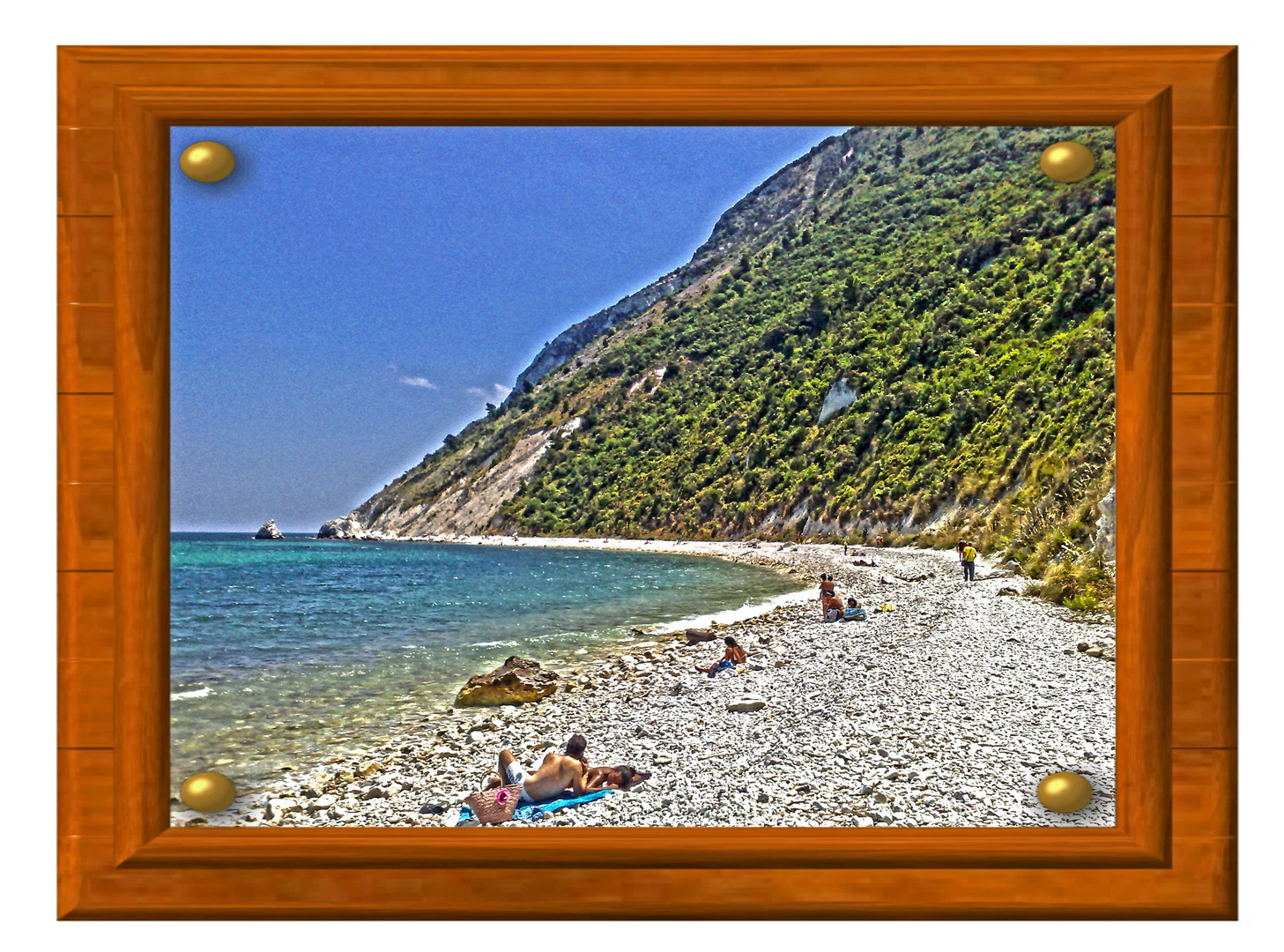 Riviera del Conero (Portonovo)-scoglio della vela: è tempo di sole e di bagni.....