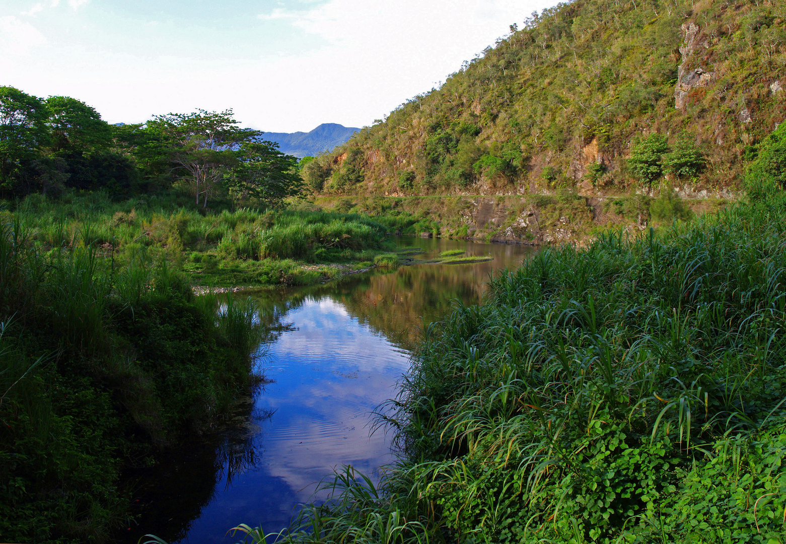Rivière et paysage dans la Chaîne Centrale -- Nouvelle-Calédonie