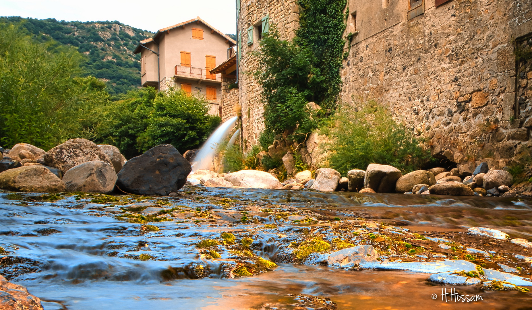 Rivière la bourges, Burzet