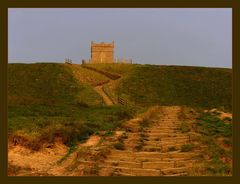 Rivington Pike in sunset