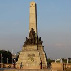 Rizal monument at "his" park in sunset