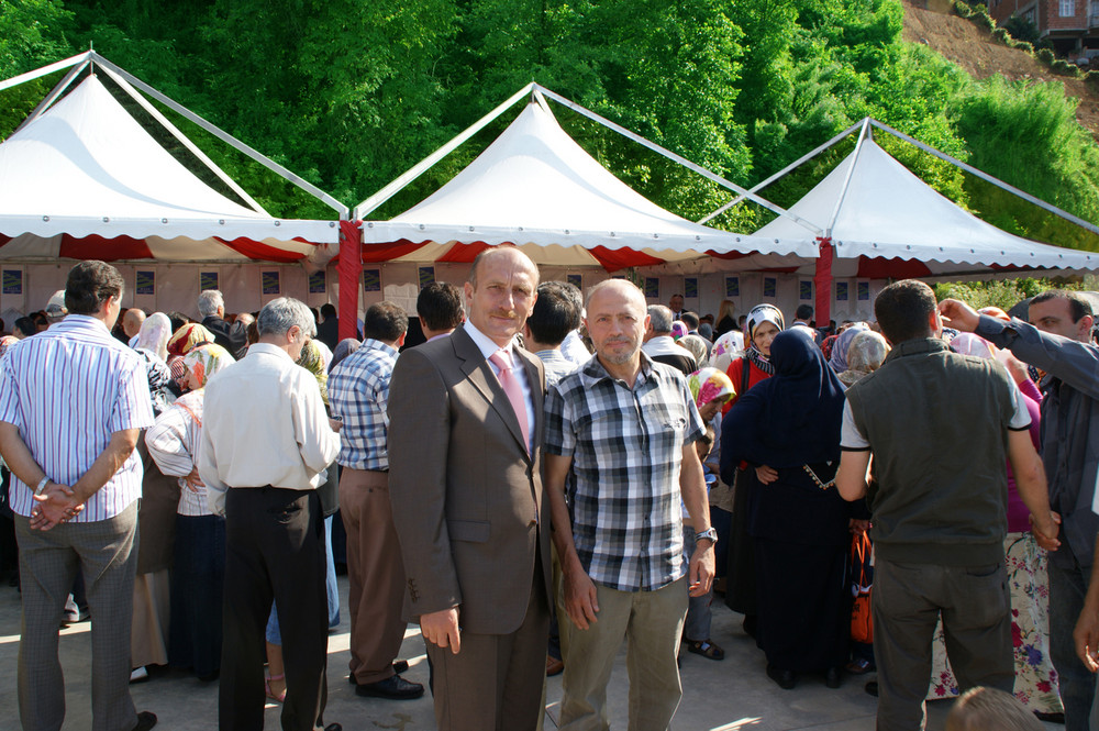 RiZE DEREPAZARI BELEDIYE BASKANI SABAN KALCA HASAN GÜRSOYLA TURGUT KIRAN DENIZCILIK OKULU ACILISINDA