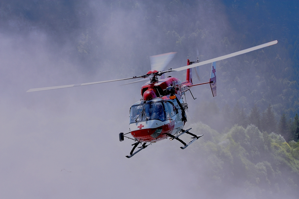 RK 2- abflug nach einer Landung im Flußbett des Lech - 23 7 2012