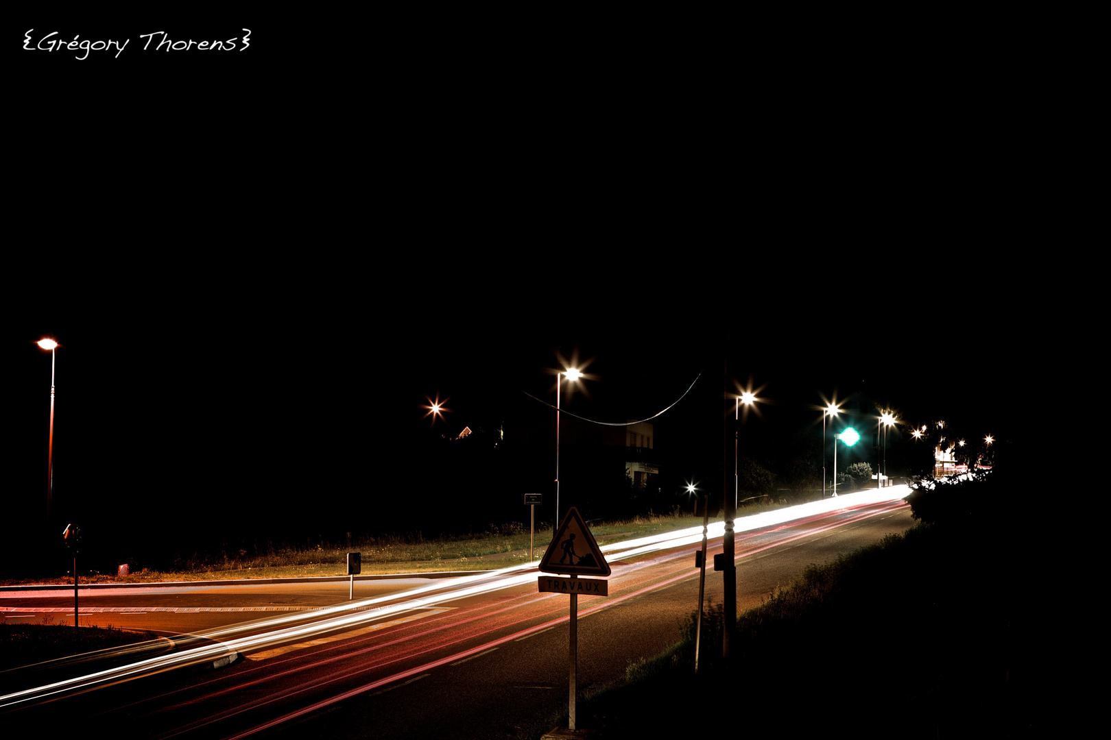 road by night