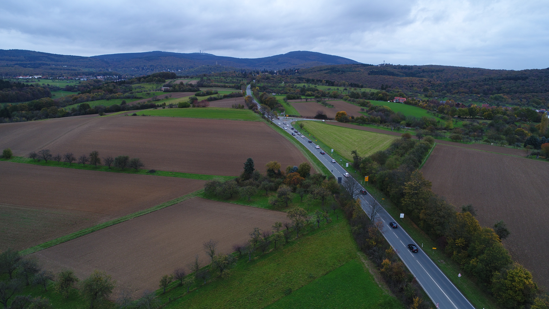 Road in the Taunus Mountains