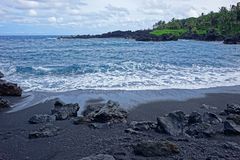 Road to Hana - Black Sand Beach'17