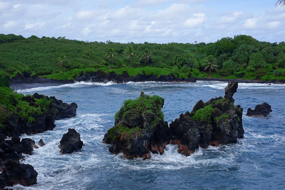 Road to Hana - Black Sand Beach'17