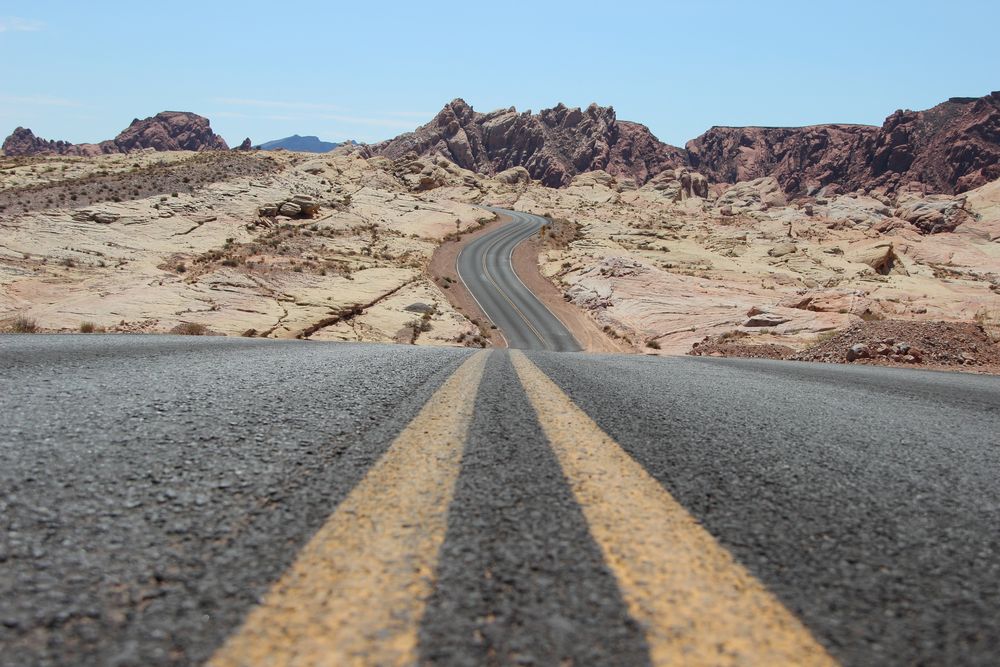 Road to nowhere Foto & Bild north america, united states, nevada