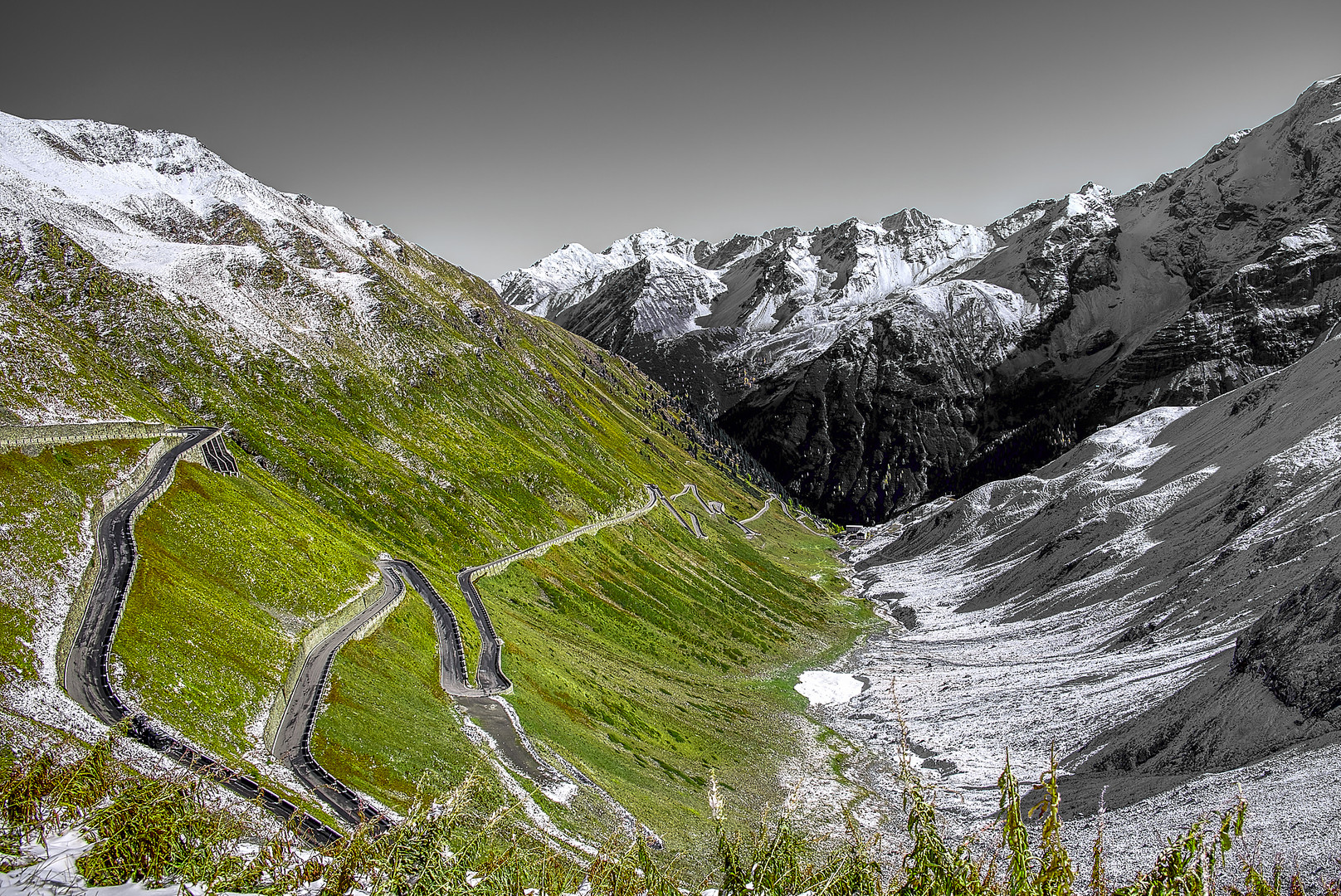 Road to passo stelvio, south tyrol, Italy