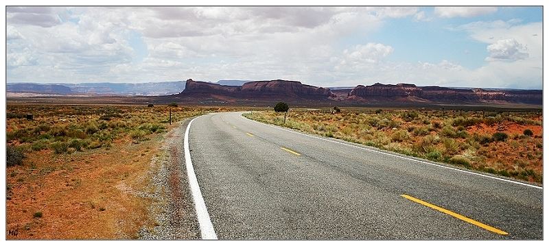 Road to the Monument Valley