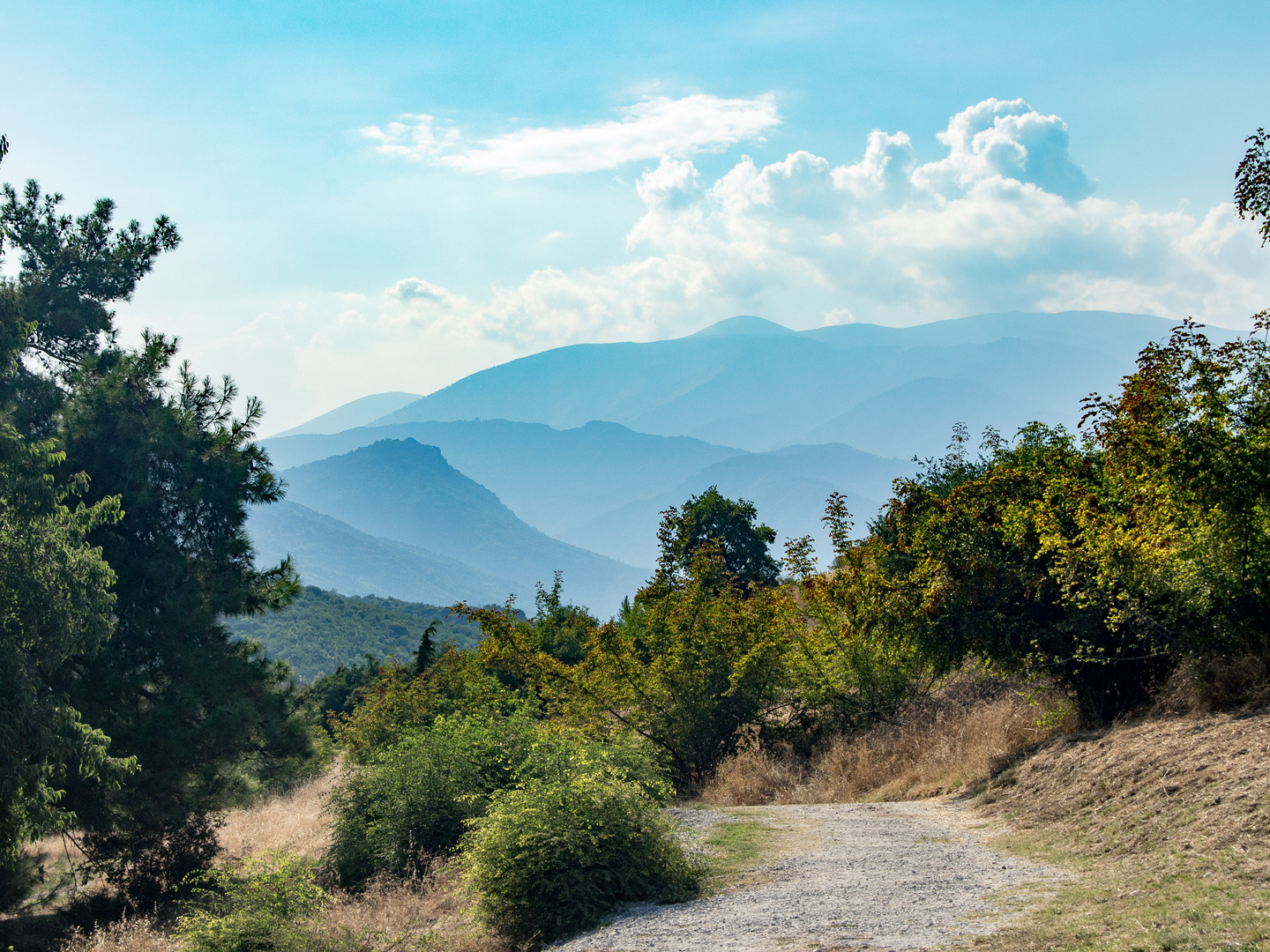 Road to the Platamonas Castle (Leptokarya, Greece)