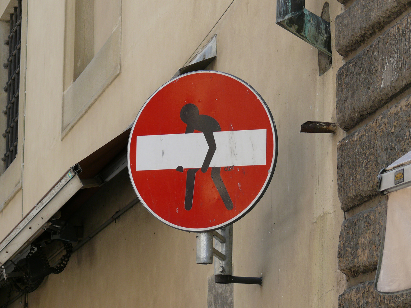 roadsign in firenze/italy