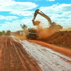 ** Roadwork at the Plenty Highway **