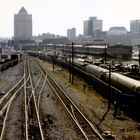 Roanoke: Virginia Museum of Transportation neben den Gleisen der Norfolk & Southern Railway, VA