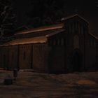 Robbio ( Pavia). Sulla via francigena.Chiesa di S.Pietro sotto la neve.