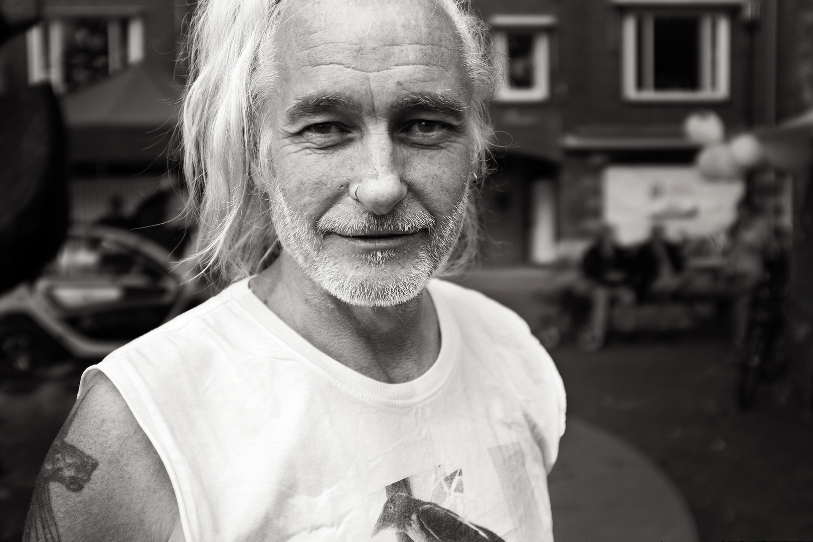 Robbo Johnson's portrait in Amsterdam - Roberto Masiero©