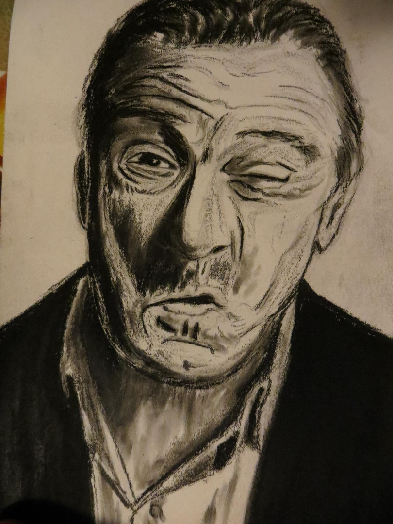 Robert De Niro Quadro a carboncino