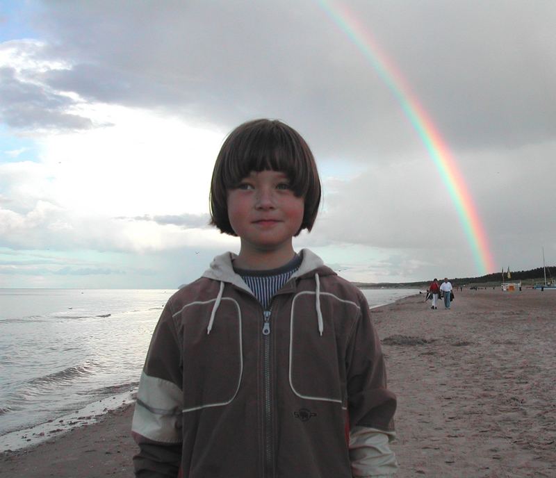 Robert mit Regenbogen