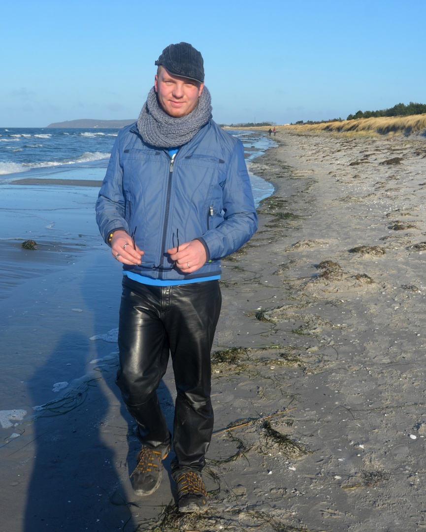 Robert Ott am Strand