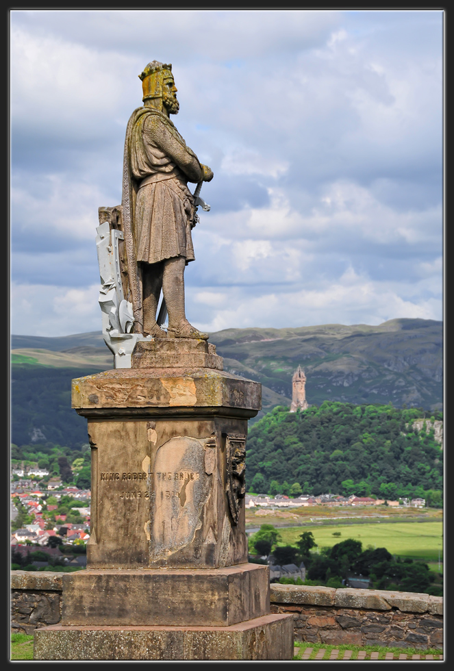 Robert the Bruce Statue vor Stirling Castle