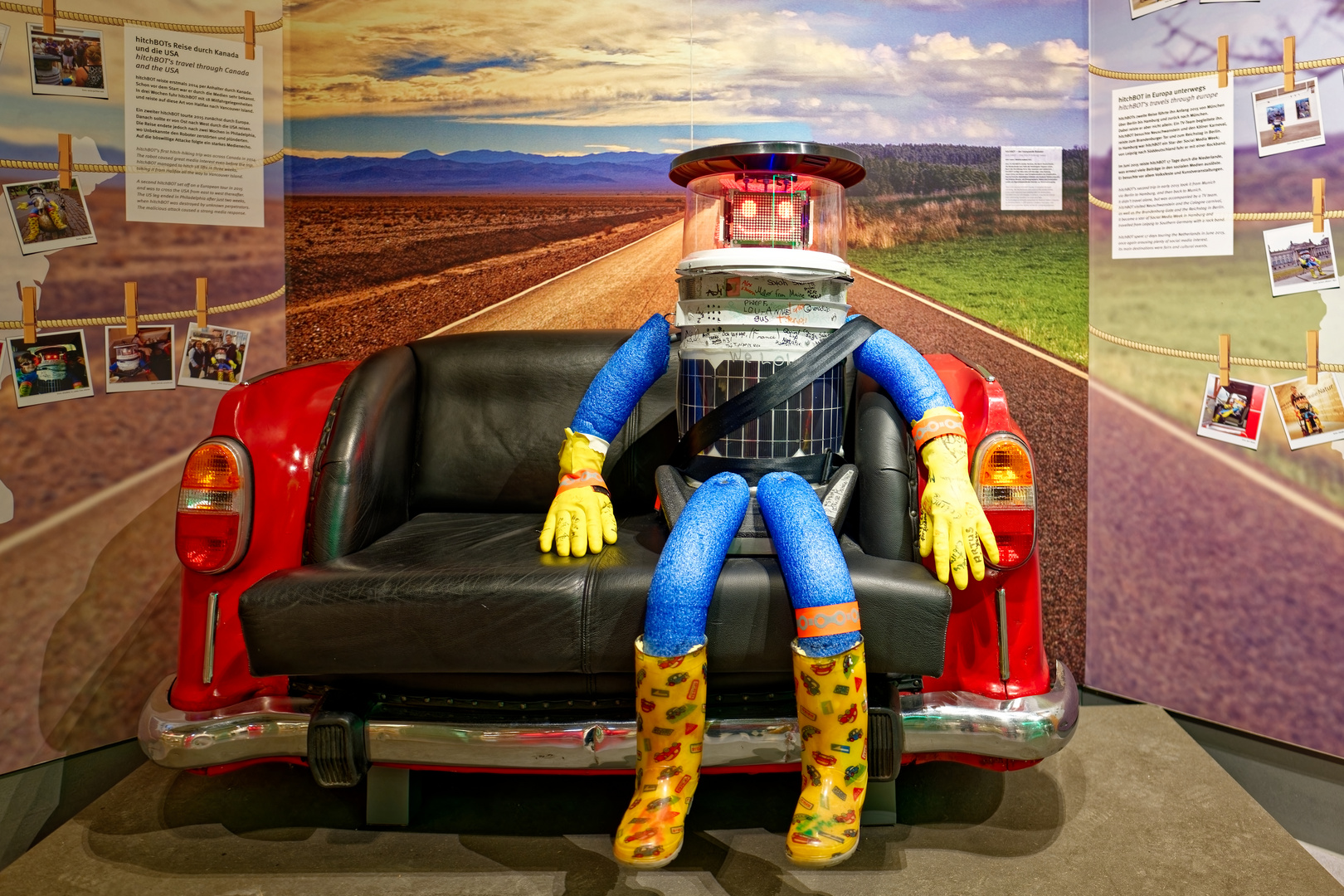 Roboter Hitchbot in Paderborn 