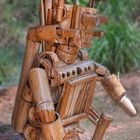 Roboter made of bamboo