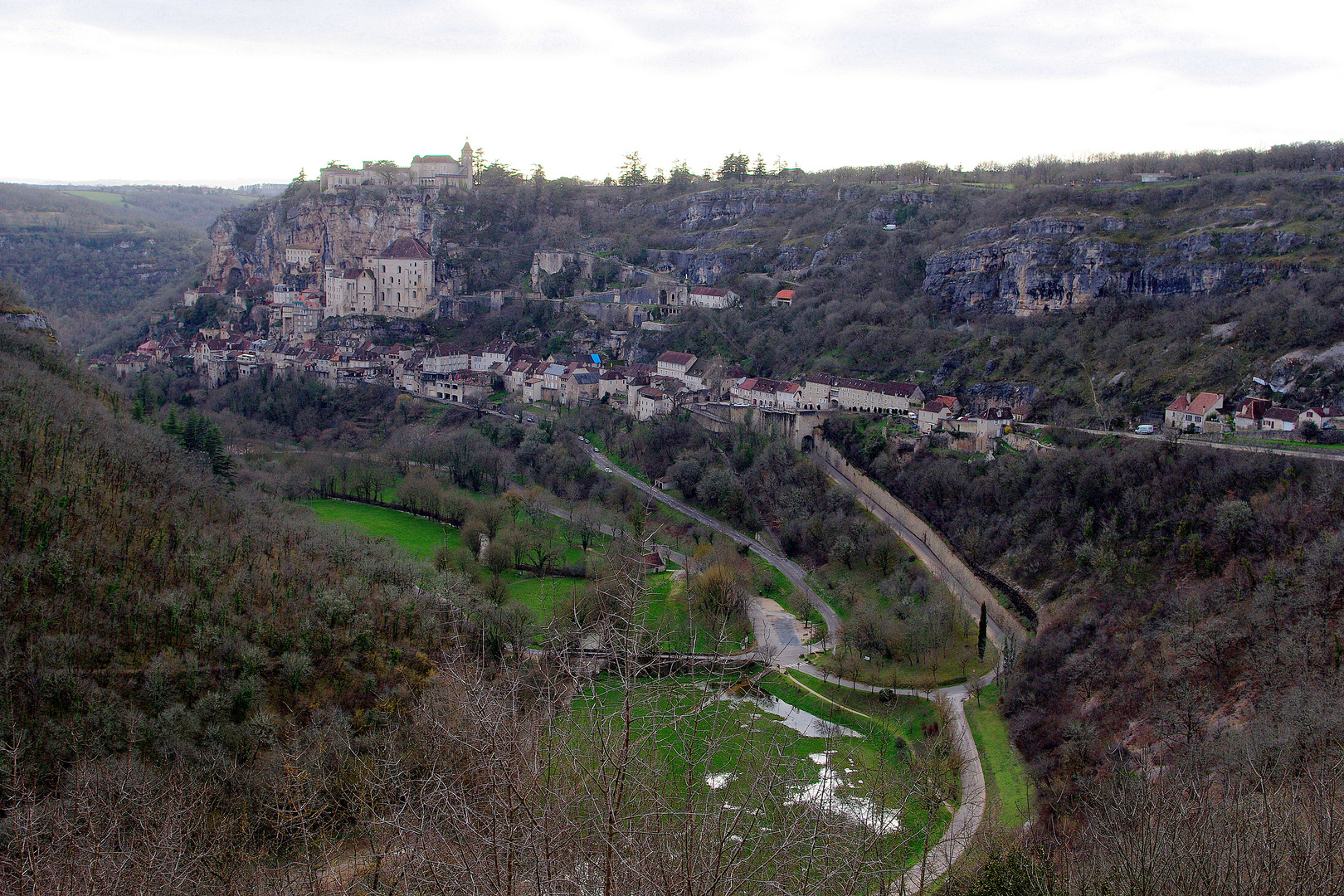 Rocamadour, à la nuit tombante ...