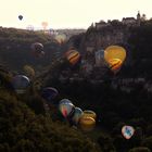 ROCAMADOUR DEPART DES MONGOLFIERES 