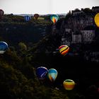 ROCAMADOUR DEPART DES MONGOLFIERES 