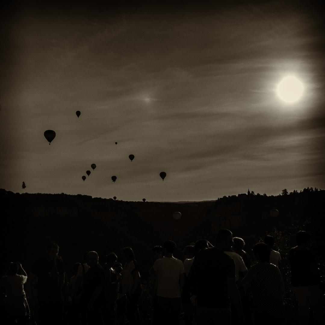 ROCAMADOUR (France), les Mongolfiades 2017