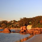 Rocas atardecidas