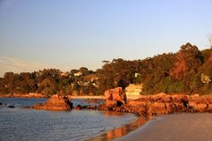 Rocas atardecidas