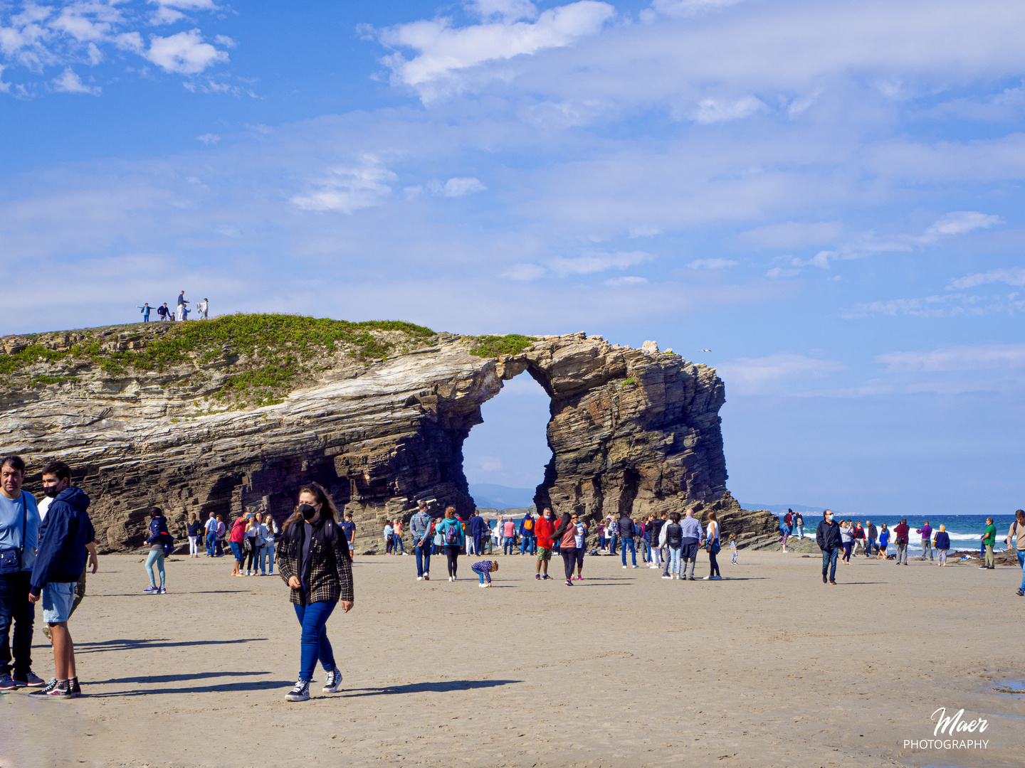 Rocas milenarias en La Playa de Las Catedrales. Lugo.