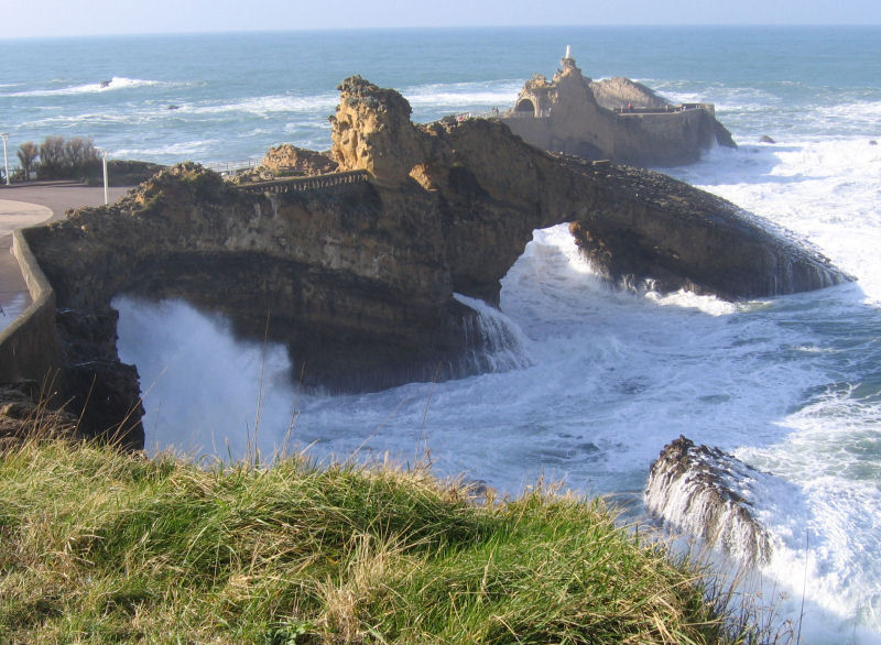 Rocher de la Vierge à Biarritz