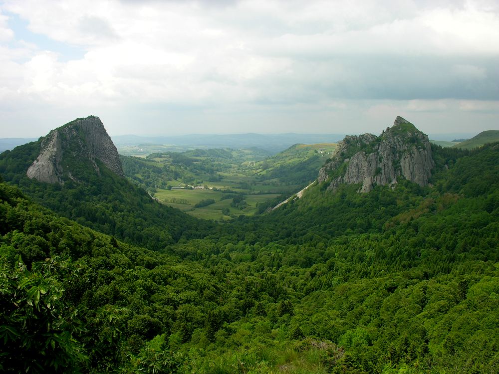 Roches Tuilière und Sanadoire, Puy-de Dome, Auvergne, France