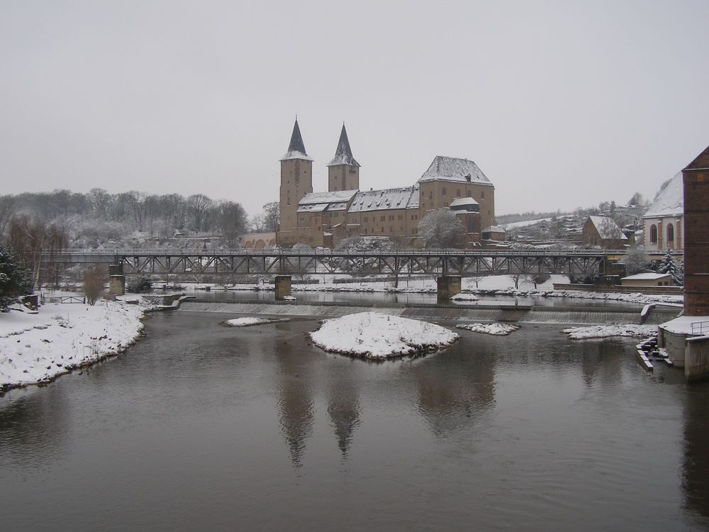 Rochlitzer Schloss im Winter von MStockmann 