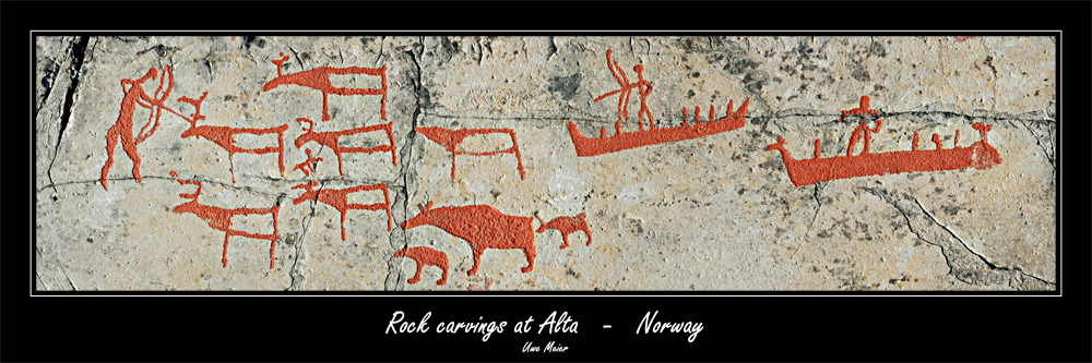 Rock carvings at Alta - Norway