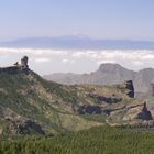 Rock Nublo und Spaniens höchster Berg im Hintergrund