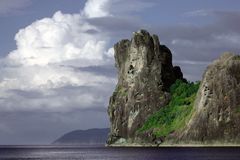 Rock wall at the northern point of Mergui Archipelago