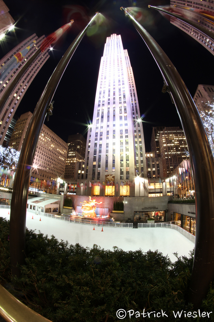 Rockefeller Center Nacht