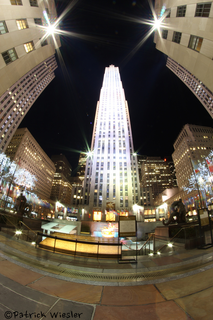 Rockefeller Center Nacht