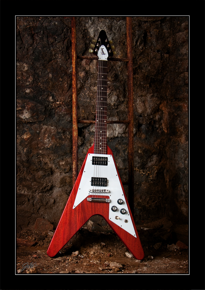 Rock'n' Roll - Gibson Flying V - Worn Cherry