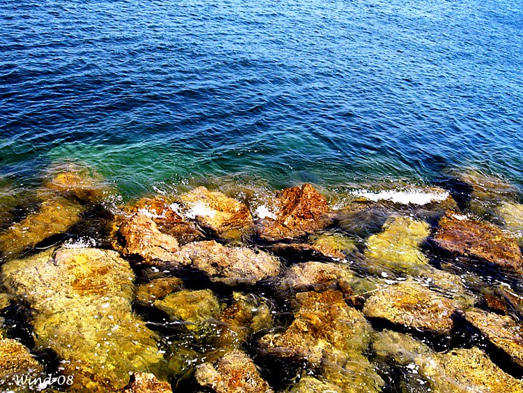 Rocks and sea