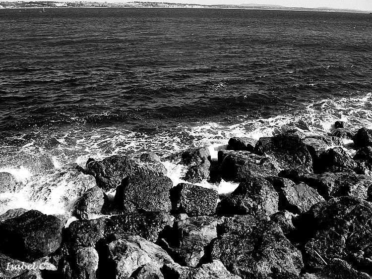 Rocks and sea