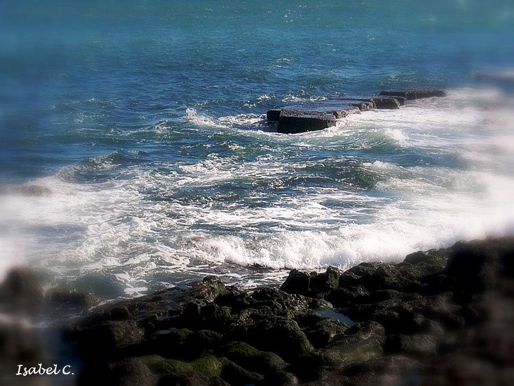 Rocks and sea