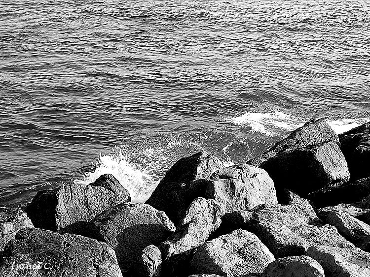 Rocks and sea