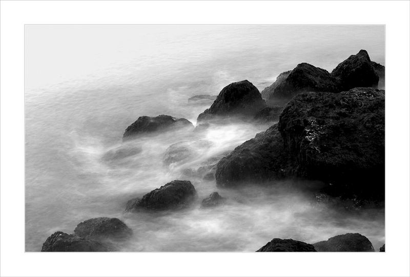 Rocks and water