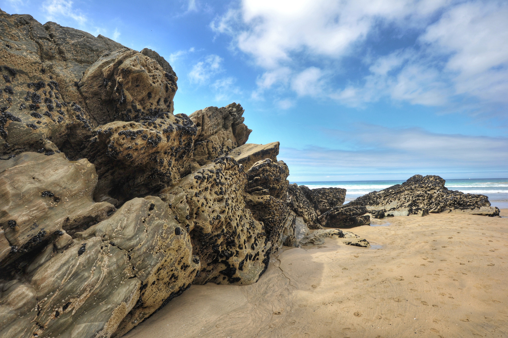Rocks at Lusty Glaze Beach