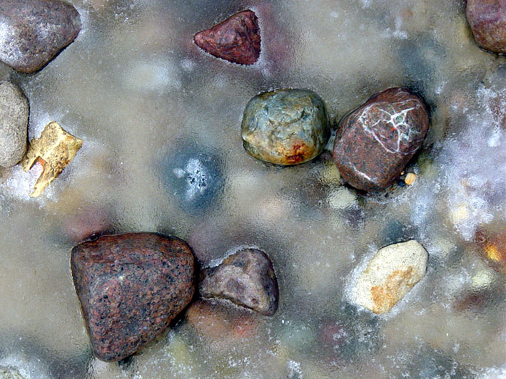 rocks in ice